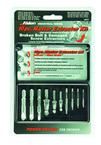 Removes #6 to #24 Screws; 10 pc. Kit - Screw Extractor - A1 Tooling