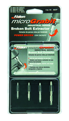 #4507P; Removes #4 to #16 Screws; 4 Piece Micro Grabit - Screw Extractor - A1 Tooling