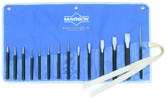 14 Piece Punch & Chisel Set -- #14RC; 1/8 to 3/16 Punches; 7/16 to 7/8 Chisels - A1 Tooling