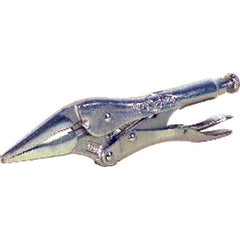 Vise-Grip Long Nose Locking Pliers with Wire Cutter - 4LN Plain Grip 1 5/8″ Capacity 4″ Long - A1 Tooling