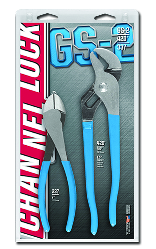 Channellock Combo Pliers Set -- #GS2; 2 Pieces; Includes: 7" Cutting; 9-1/2" Tongue & Groove - A1 Tooling