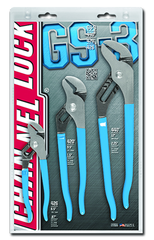 Channellock Tongue & Groove Plier Set -- #GS3; 3 Pieces; Includes: 6-1/2"; 9-1/2"; 12" - A1 Tooling