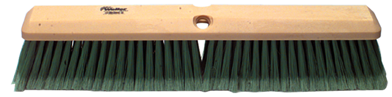 24' - Yellow Medium Perma Sweep Broom With Handle - A1 Tooling