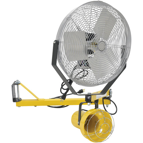 Incandescent Double Arm - Strut 40 W/18″Fan - Exact Industrial Supply