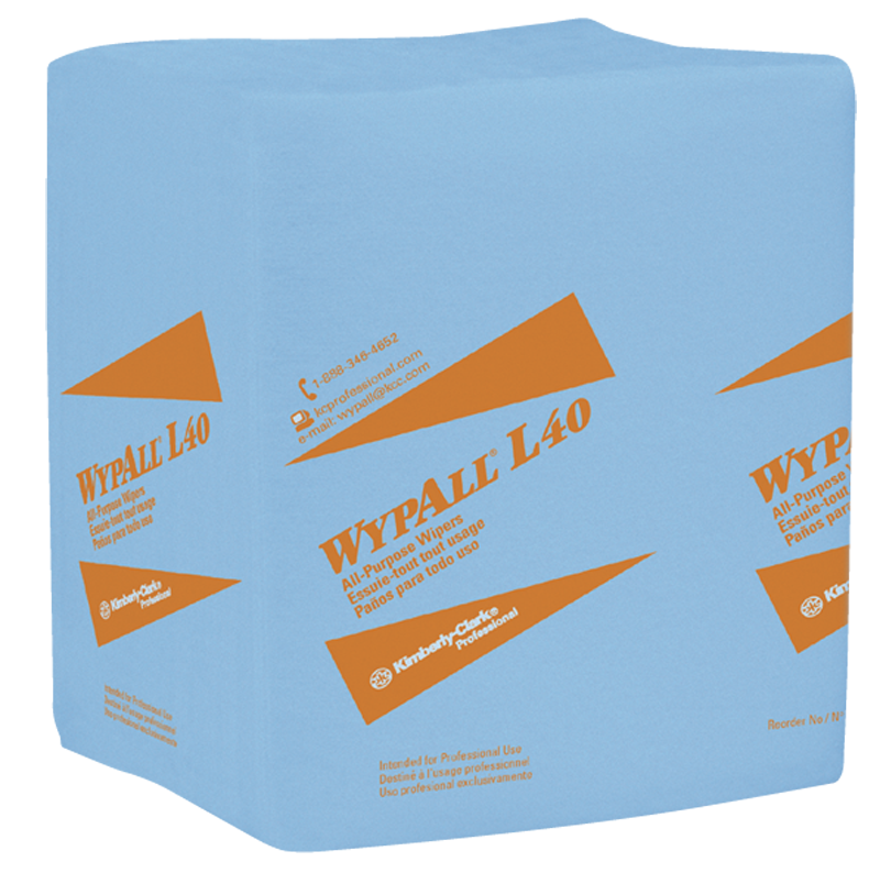 12.5 x 14.4'' - Package of 672 - WypAll L40 1/4 Fold - A1 Tooling