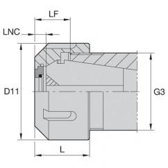 LNABER32M LOCKNUT-COOLANT STYLE - A1 Tooling