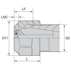 LNHABER16M COOLANT LOCKNUT - A1 Tooling