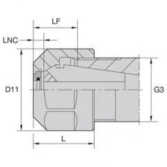 LNHABER16M COOLANT LOCKNUT - A1 Tooling