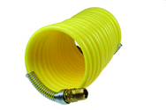 #N12-50A - 1/2 MPT x 50 Feet - Yellow Nylon - 1-Swivel x 1- Rigid Fitting(s) - Recoil Air Hose - A1 Tooling