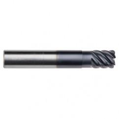 1/8" Dia. - 1/4" LOC - 2-1/2" OAL - .015 Radius 5 FL Carbide End Mill-Uncoated - A1 Tooling