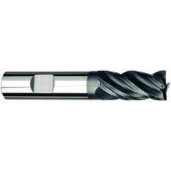 3/8 Dia. x 3 Overall Length 4-Flute Square End Solid Carbide SE End Mill-Weldon Shank-Center Cut-AlCrN-X - A1 Tooling