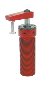 Round Threaded Body Pneumatic Swing Cylinder - #8215 .50'' Vertical Clamp Stroke - With Arm - RH Swing - A1 Tooling