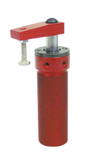 Round Threaded Body Pneumatic Swing Cylinder - #8415 .50'' Vertical Clamp Stroke - With Arm - RH Swing - A1 Tooling