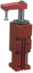 Round Threaded Body Pneumatic Swing Cylinder - #8016 .38'' Vertical Clamp Stroke - With Arm - LH Swing - A1 Tooling
