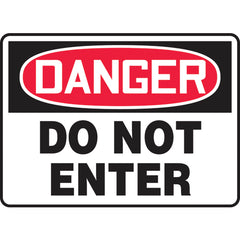 Sign, Danger Do Not Enter, 7″ × 10″, Aluminum - A1 Tooling