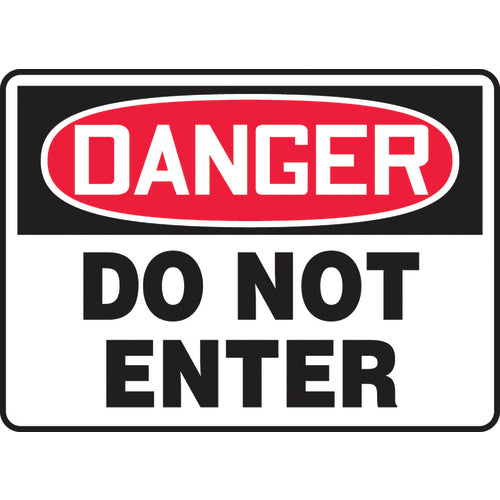 Sign, Danger Do Not Enter, 7″ × 10″, Vinyl - A1 Tooling