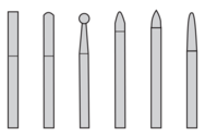 CARBIDE DIAM BURR SET#2 D/C METRIC - A1 Tooling