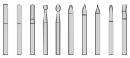 CARBIDE DIAM BURR SET#3 D/C METRIC - A1 Tooling