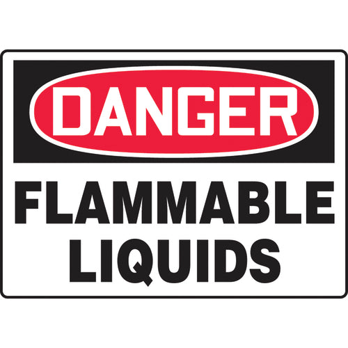 Sign, Danger Flammable Liquids, 7″ × 10″, Vinyl - A1 Tooling