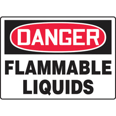 Sign, Danger Flammable Liquids, 10″ × 14″, Aluminum - A1 Tooling