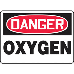 Sign, Danger Oxygen, 7″ × 10″, Plastic - A1 Tooling