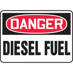 Sign, Danger Diesel Fuel, 10″ × 14″, Aluminum - A1 Tooling