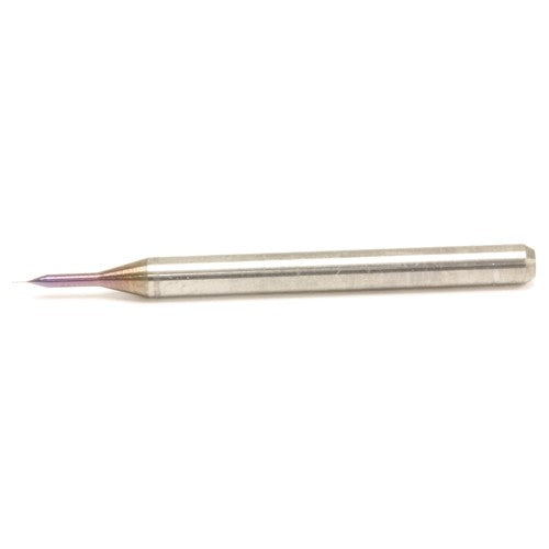 ‎MDUS0040-30C-KP011 0.04 mm Dia. × 3 mm Shank × 0.4 mm Flute Length × 38 mm OAL, TiAlN, External Coolant, Cylindrical Solid Carbide Drill - Exact Industrial Supply