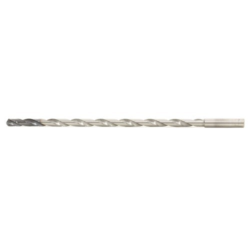 MDW2031XHV20 13/64″ Dia. × 0.236″ Shank × 4.645″ Flute Length × 6.614″ OAL, DEX, External Coolant, Cylindrical Solid Carbide Drill - Exact Industrial Supply