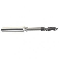 2.5mm Dia. - 3mm LOC - 38mm OAL - 2 FL Carbide End Mill with 10mm Reach-Nano Coated - A1 Tooling