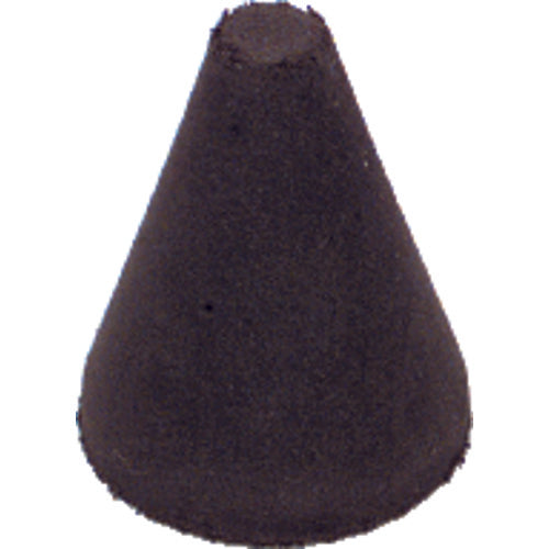 1 1/4″ × 1″-1/4″ × 1/4″ - Tapered Resin Bonded Rubber Cone (Fine Grit) - A1 Tooling