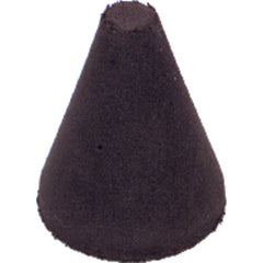 1 1/4″ × 1″-1/4″ × 1/4″ - Tapered Resin Bonded Rubber Cone (Medium Grit) - A1 Tooling