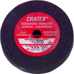 2″ × 3/8″ × 1/4″ - Resin Bonded Rubber Wheel (Coarse Grit) - A1 Tooling