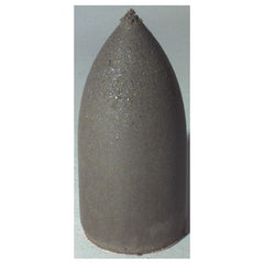 1 3/4″ × 7/8″ × 1/4″ - Bullet Resin Bonded Rubber Cone (Coarse Grit) - A1 Tooling