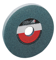 7 x 1 x 1-1/4'' - Silicon Carbide (GC) 80-I Type 5 (3 x 1/2) Surface Grinding Wheel - A1 Tooling