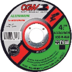 4 1/2″ × 1/4″ × 7/8″ - Aluminum Oxide A30-N-ALU - Depressed Center Wheel