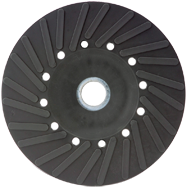 7" - Smooth Bore - Spiral Pattern - Polymer Backing Plate For Resin Fibre Disc Without Nut - A1 Tooling