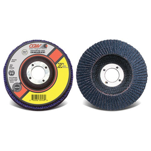 7″ × 7/8″-60 Grit - Zirconia-Stainless Straight Flap Disc - A1 Tooling