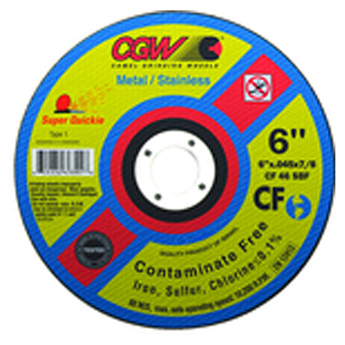 5″ × 0.045″ × 7/8″ - Aluminum Oxide 60 Grit Type 1 - Cut-Off Wheel - A1 Tooling