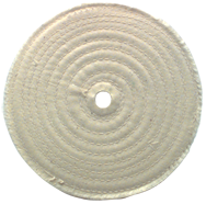 6 x 1/2 - 1'' (80 Ply) - Cotton Sewed Type Buffing Wheel - A1 Tooling