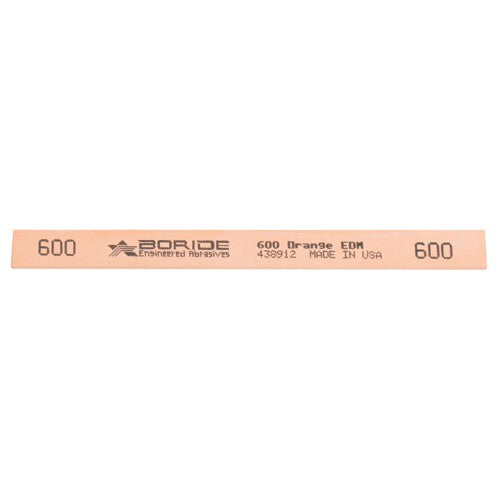 1/8″ × 1/2″ × 6″-600 Grit - Rectangular Shaped Orange EDM Stone - A1 Tooling