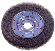 7" Diameter - 2" Arbor Hole - Crimped Steel Wire Straight Wheel - A1 Tooling