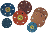 6 x 2 x 1'' - Medium Grit - Aluminum Oxide Metal Finishing Non-Woven Wheel - A1 Tooling