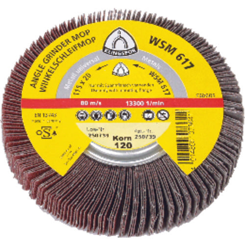 4 1/2″-120 Grit - Aluminum Oxide - WSM 617 Quick Change Flap Wheel - A1 Tooling