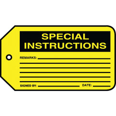 Production Control Tag, Special Instructions, 25/Pk, Cardstock - A1 Tooling