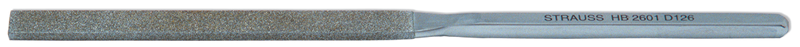 4'' Diamond Length - 8-1/2'' OAL (10.4 x 2.8mm) - Medium Grit - Equalling Diamond Heavy Duty File - A1 Tooling