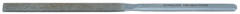 4'' Diamond Length - 8-1/2'' OAL (12.6 x 3.9mm) - Medium Grit - Half Rd Diamond Heavy Duty File - A1 Tooling