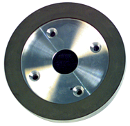 6 x 3/4 x 1-1/4'' - 1/8'' Abrasive Depth - 150 Grit - 3/4 Rim Plate Type 6A2C Mounted Diamond Wheel - A1 Tooling