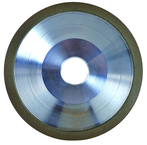 6 x 1 x 1-1/4'' - 1/8'' Abrasive Depth - 150 Grit - 3/8 Rim Type D12A2 Diamond Dish Wheel - A1 Tooling