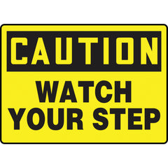 Sign, Caution Watch Your Step, 7″ × 10″, Vinyl - A1 Tooling