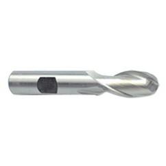 7/8'' Dia. - 4-1/4'' OAL - Uncoated HSS - Ball End SE EM - 2 FL - A1 Tooling